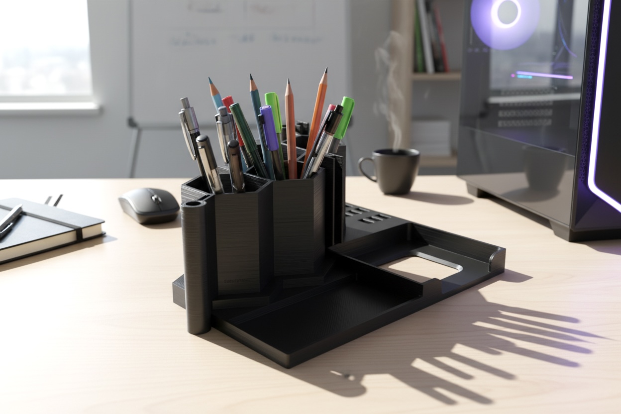 Testosterone Molecule Desk Organizer