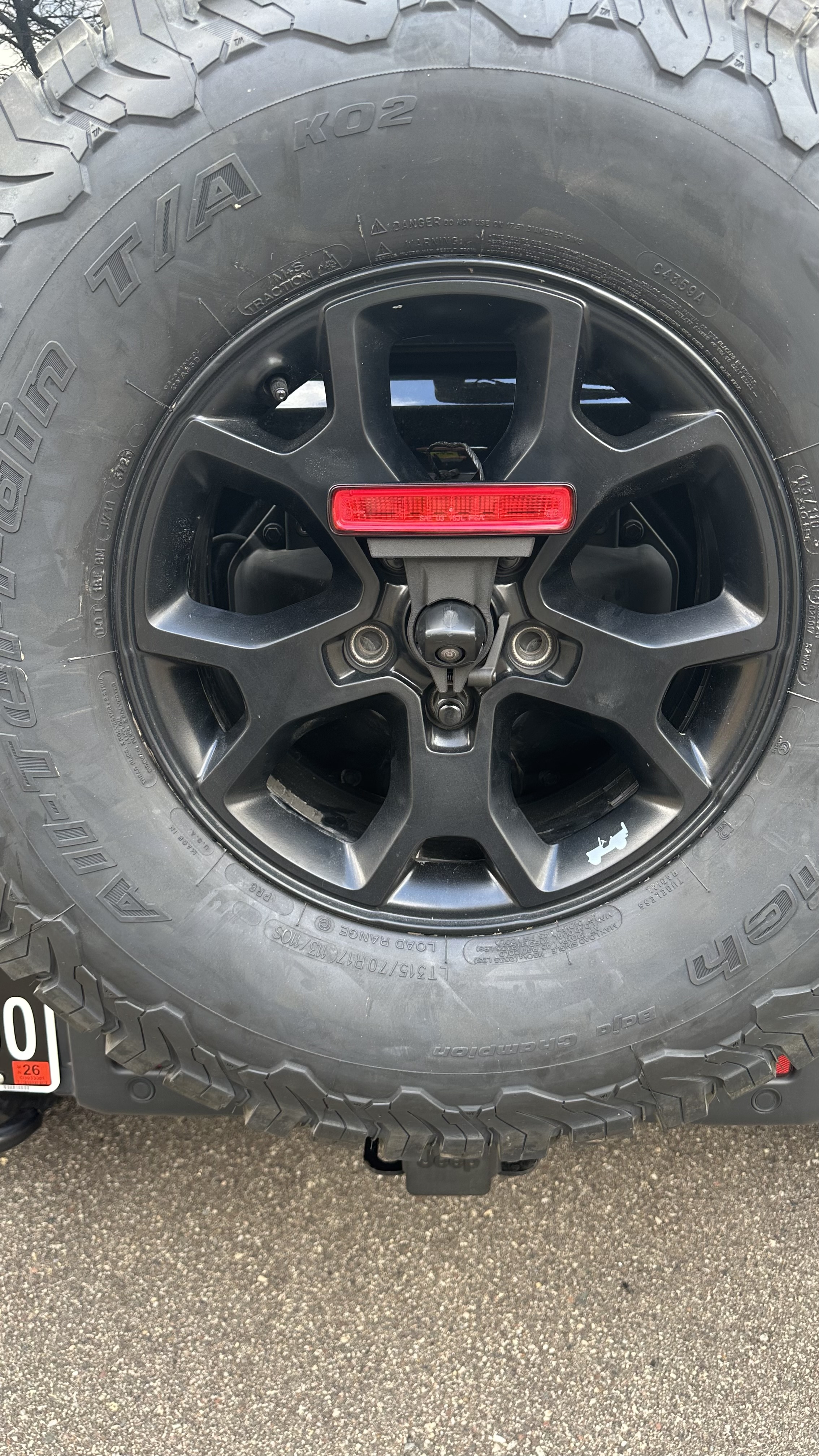 Jeep JL 3rd Brake Light Relocation Mount