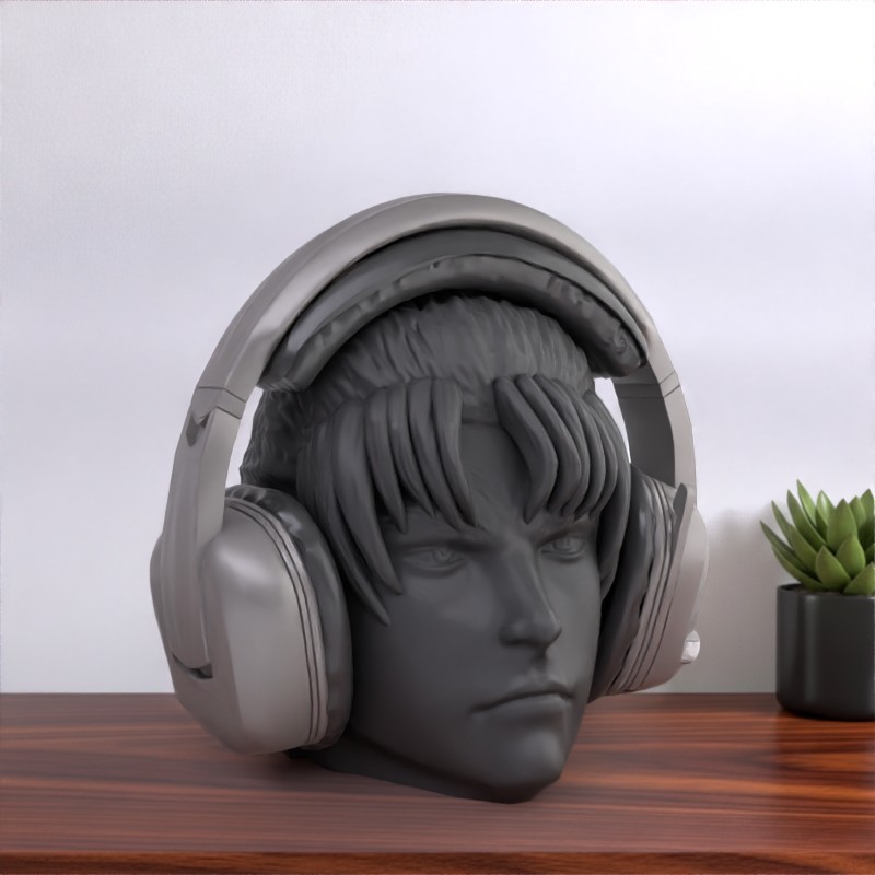 Jin Kazama Headphone Stand | Tekken 8 Inspired Gamer Decor