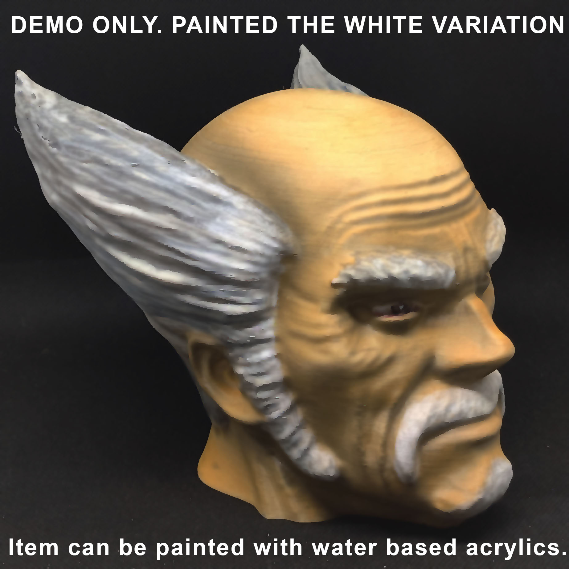 Heihachi Headphone Stand | Tekken 8 Inspired Gamer Decor - White