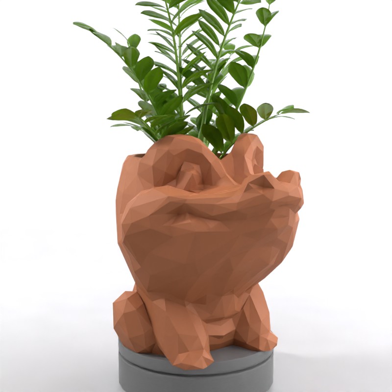 Geometric Croc Design - Whimsical Succulent Planter, Pot, Pen, Cup or Candy Bowl