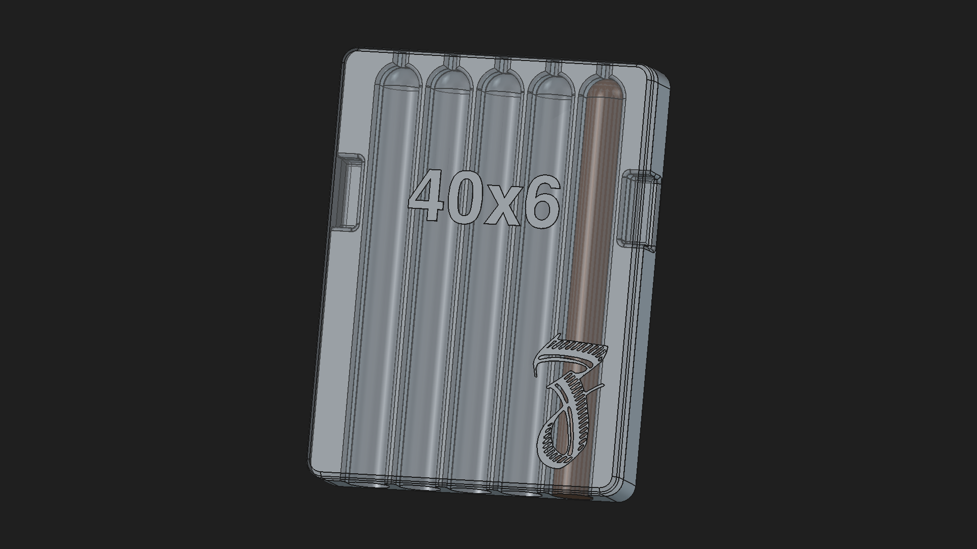 40x6 - 5 slot parejo cigar mold