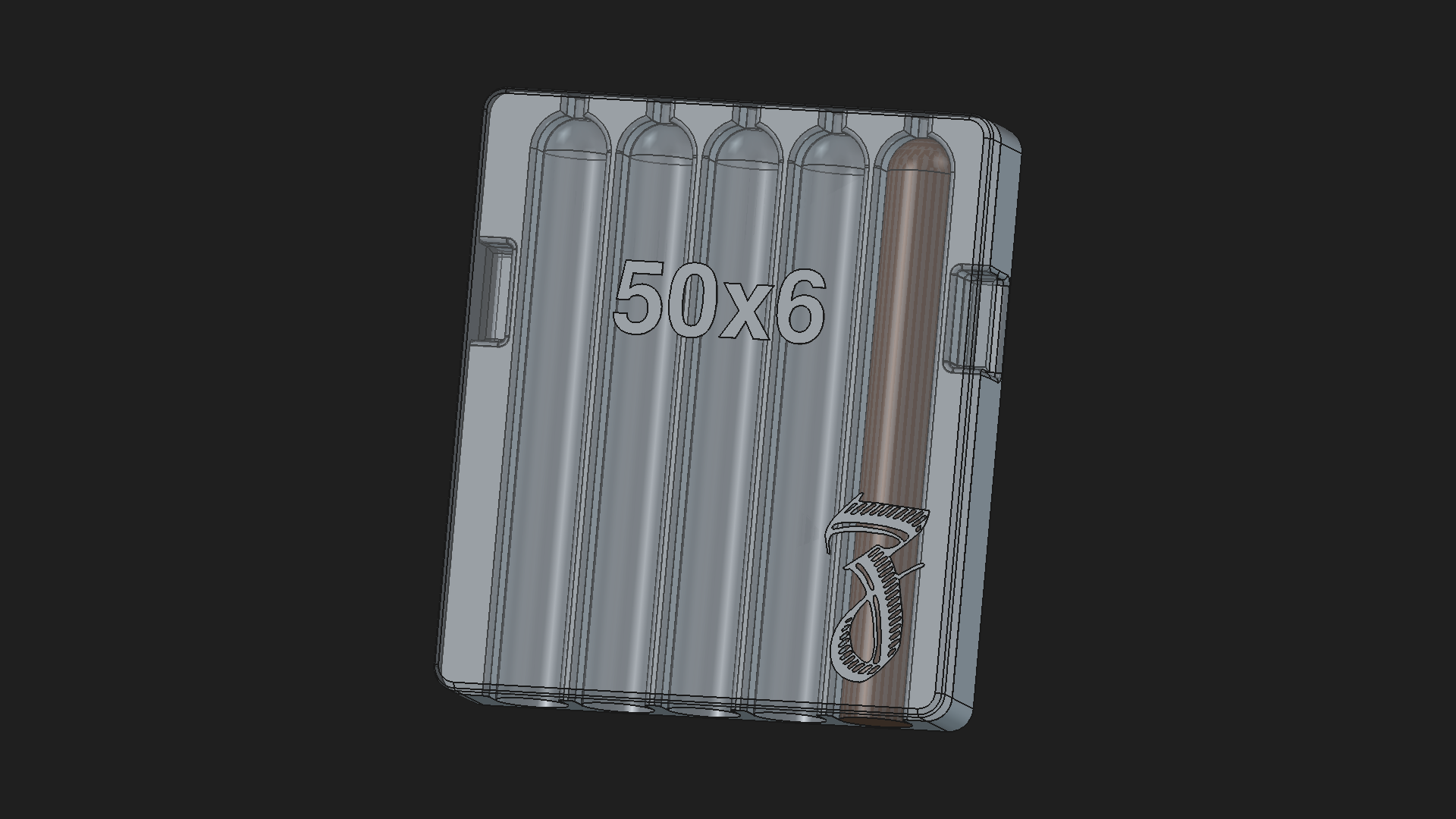 50x6 - 5 slot parejo cigar mold