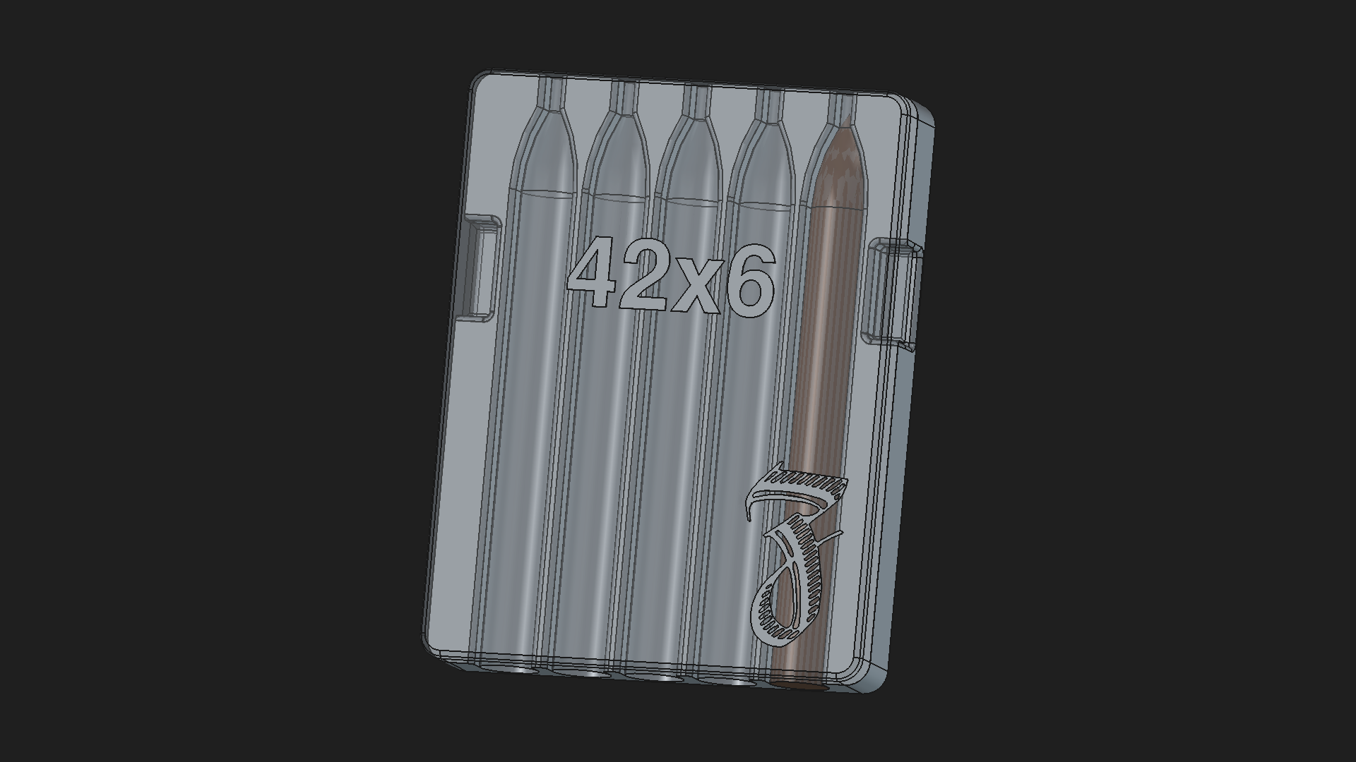 42x6 - 5 slot torpedo cigar mold