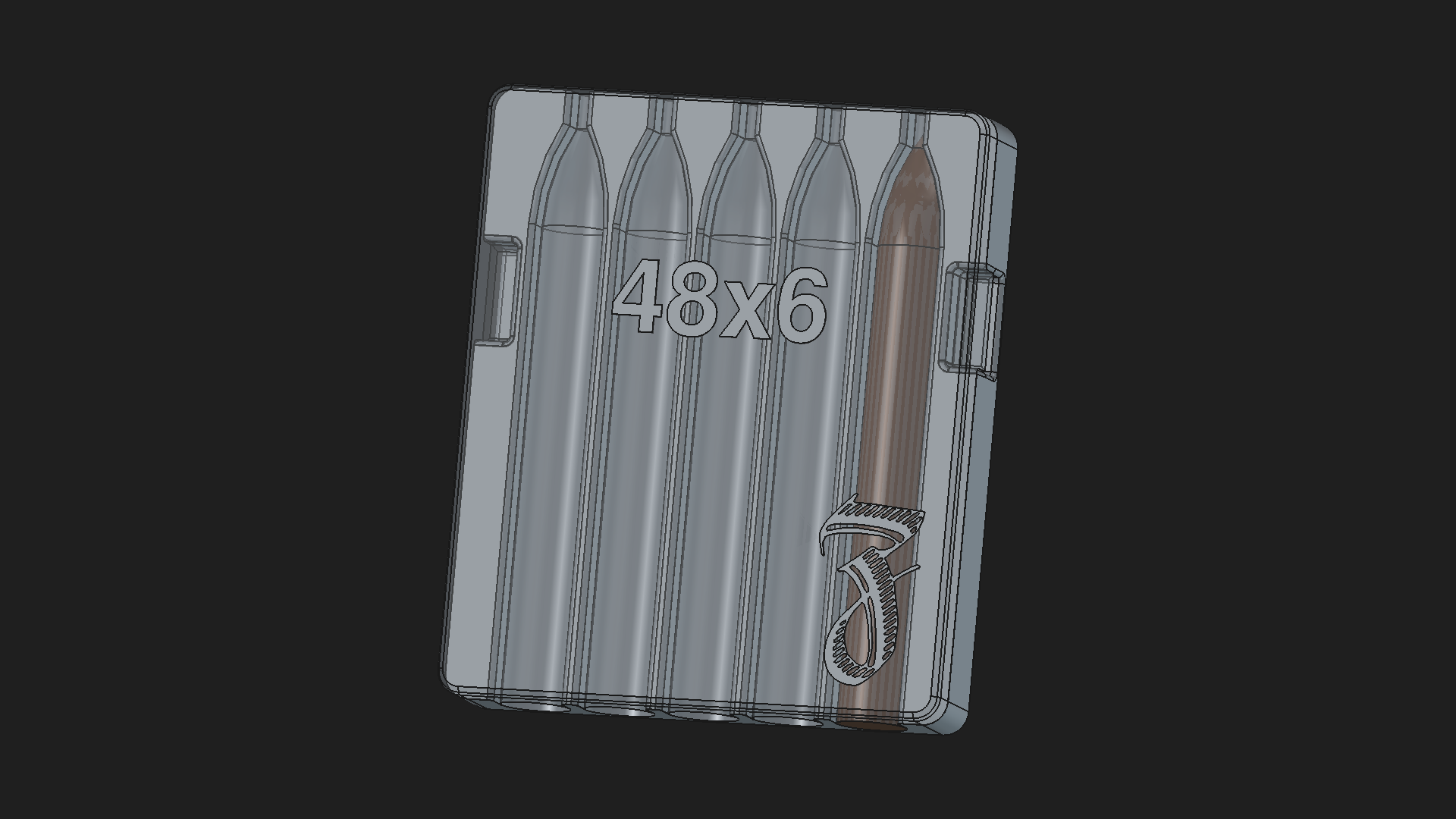 48x6 - 5 slot torpedo cigar mold