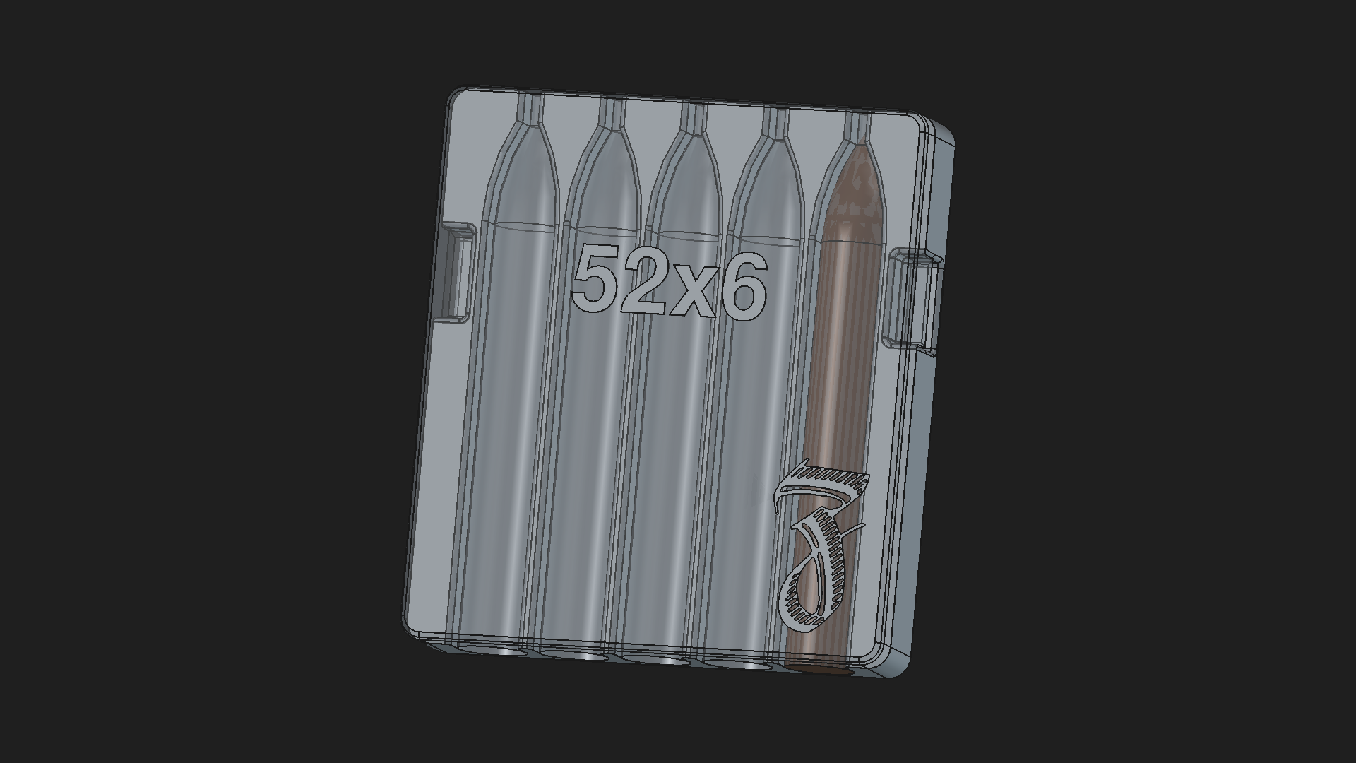 52x6 - 5 slot torpedo cigar mold