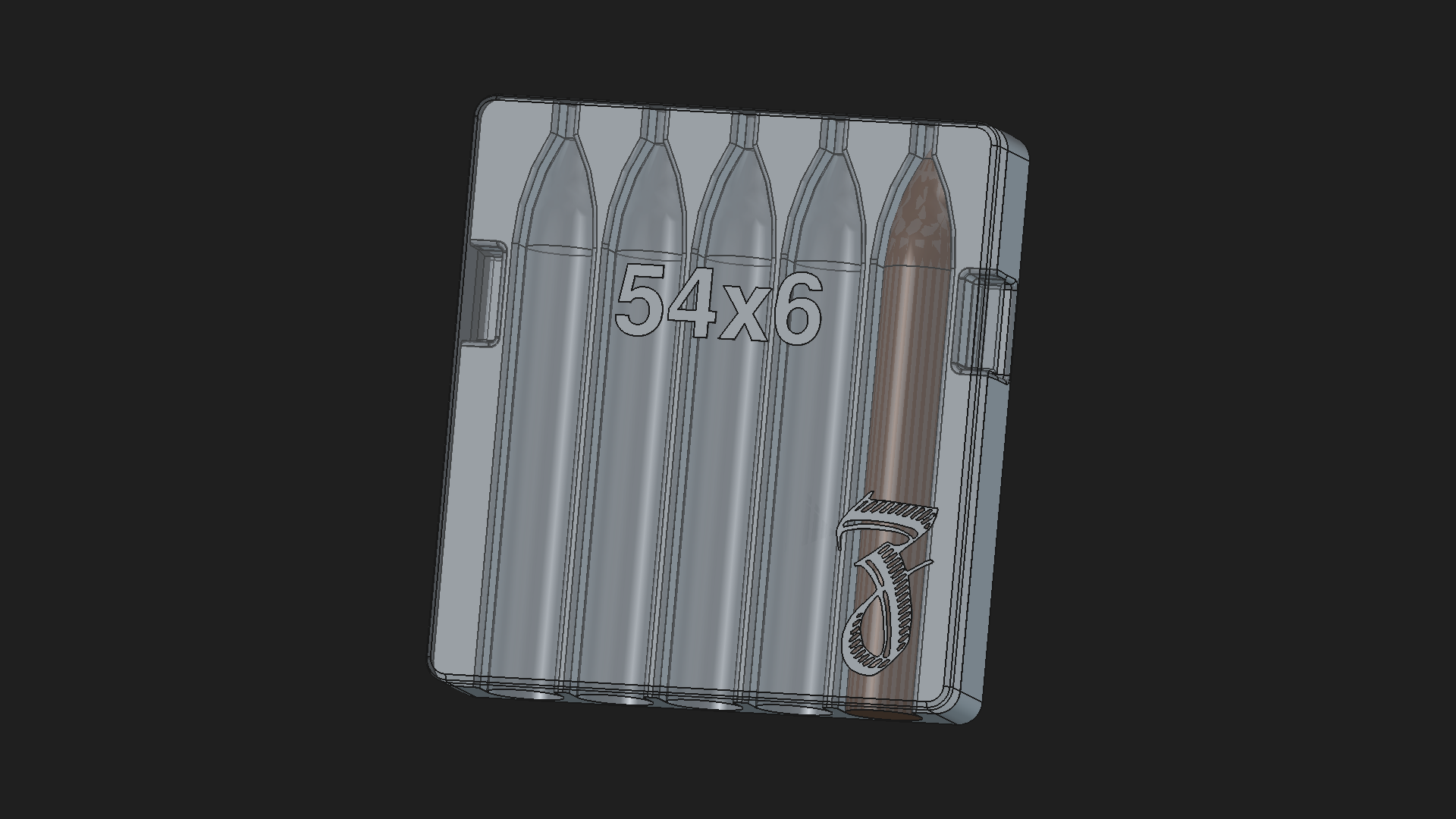 54x6 - 5 slot torpedo cigar mold