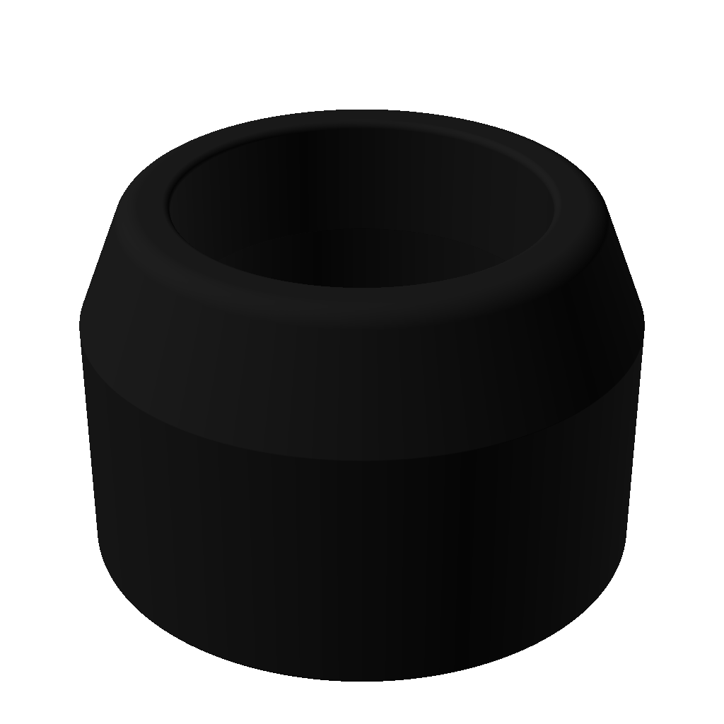 40mm PVC Pipe Didgeridoo Mouthpiece - Black