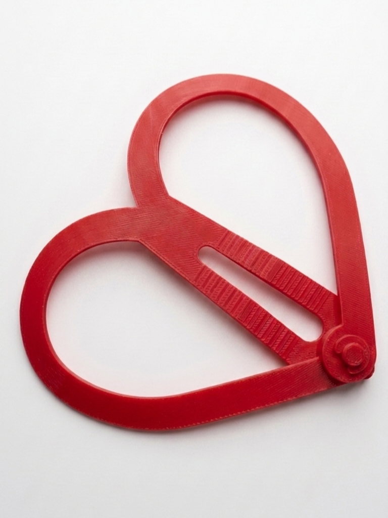 Giant heart shaped hair clip 