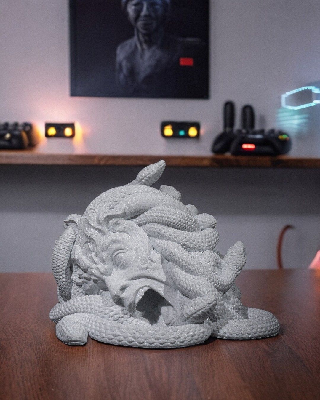 3D-Printed Gorgon Head Dice Tower | Mythic RPG Dice Roller for DnD & Tabletop Games