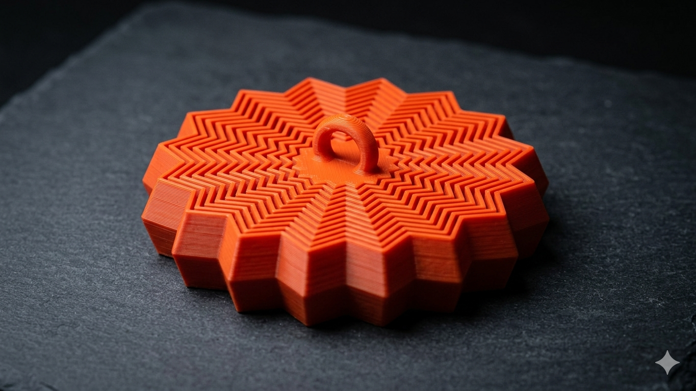 Collapsible Star Fidget Keychain | Satisfying 3D Printed Desk Toy & Stress Reliever