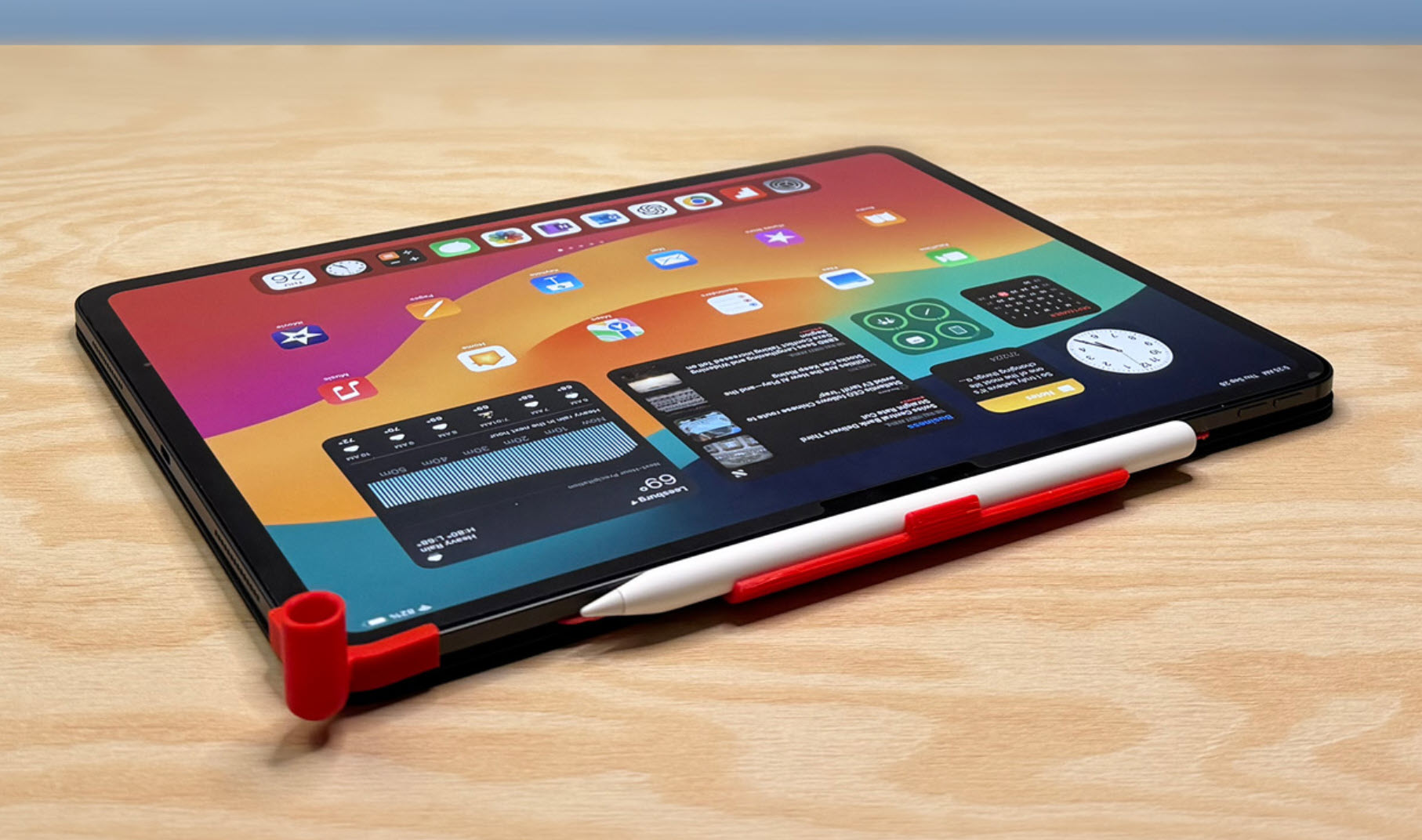 PencilSecure, Apple Pencil holder for iPad Air. With pencil stand!