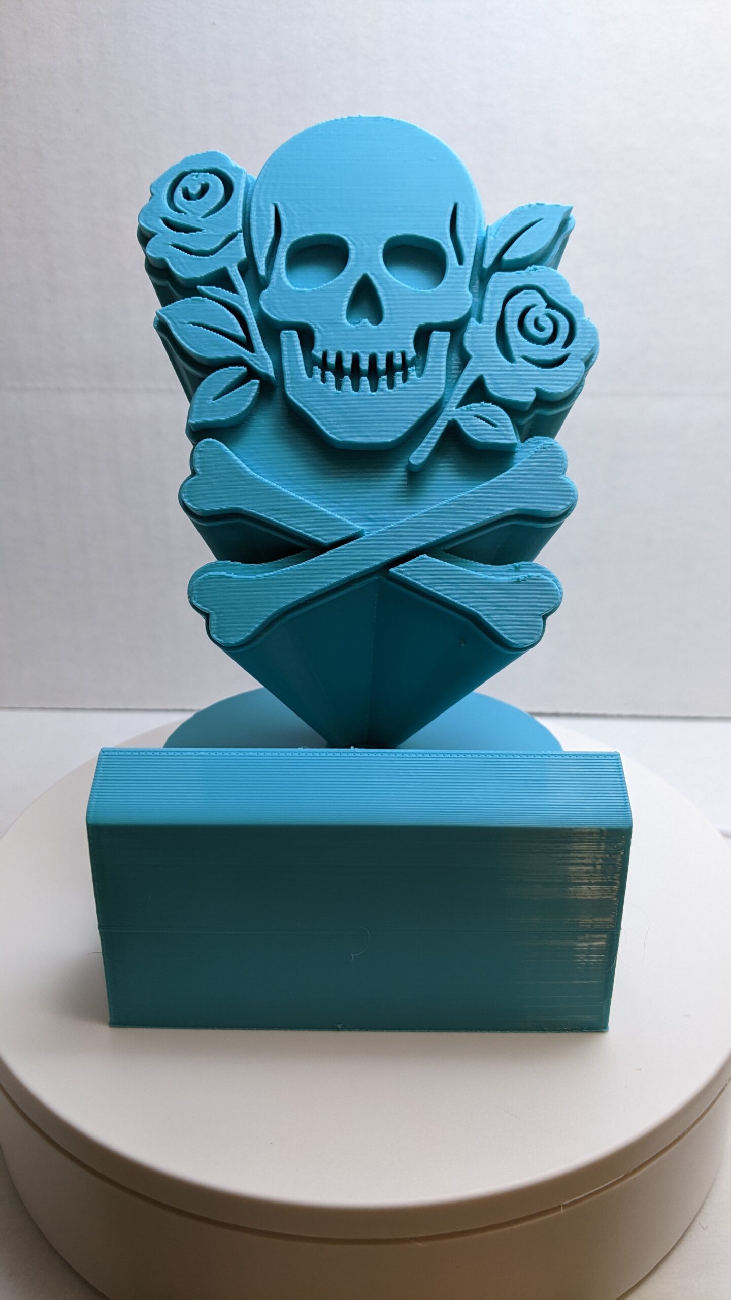 Matte Muted Red Skull