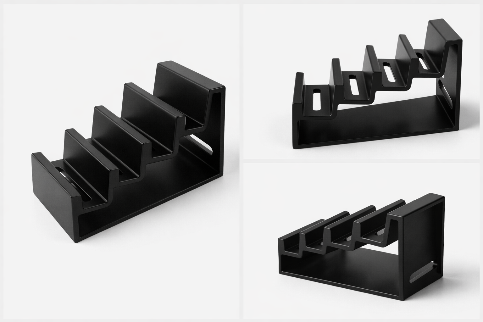 G RaX Handheld gaming console rack for up to 4 devices in black