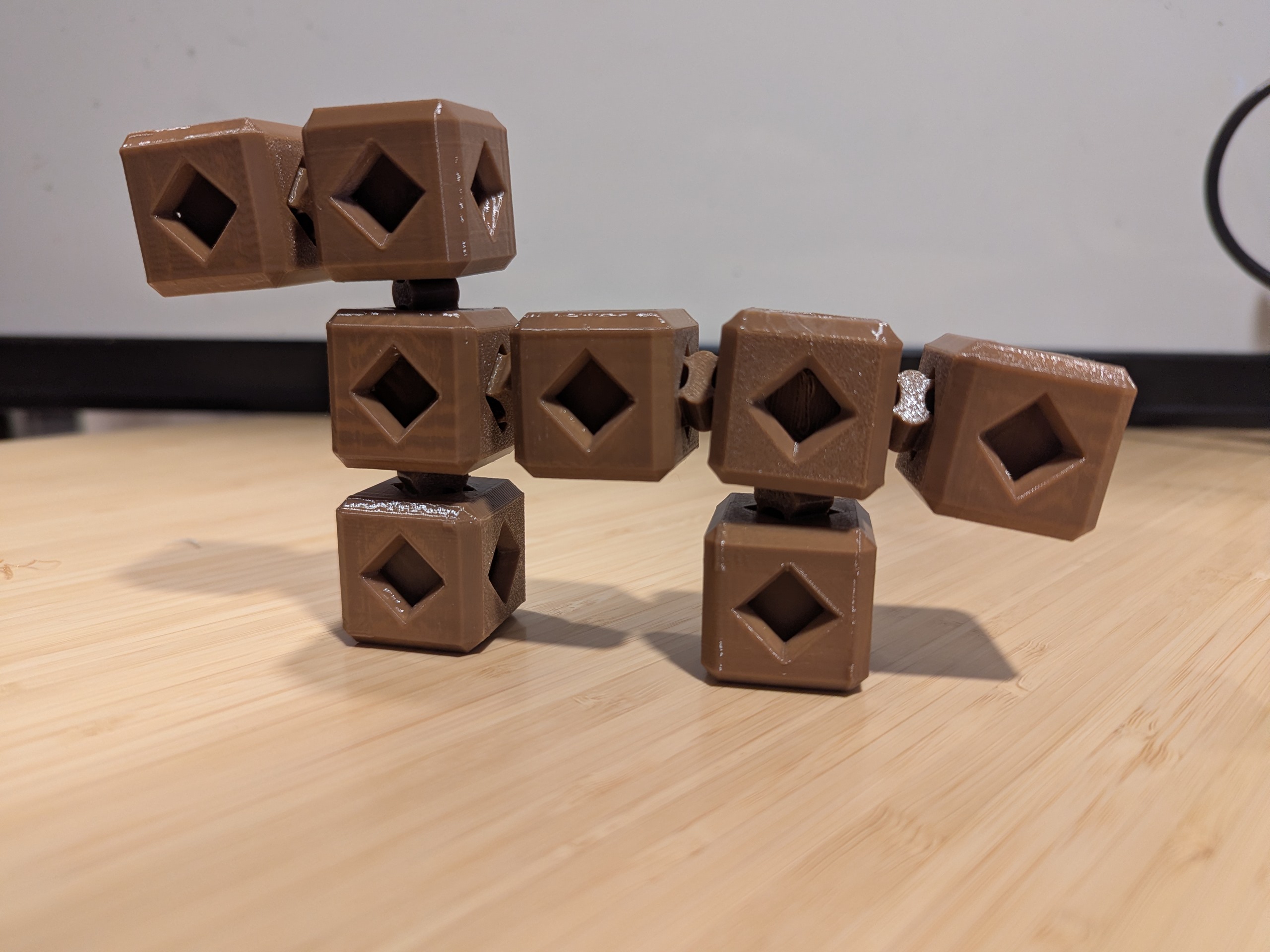 Toy Construction Blocks - 8 Blocks, 10 Connectors