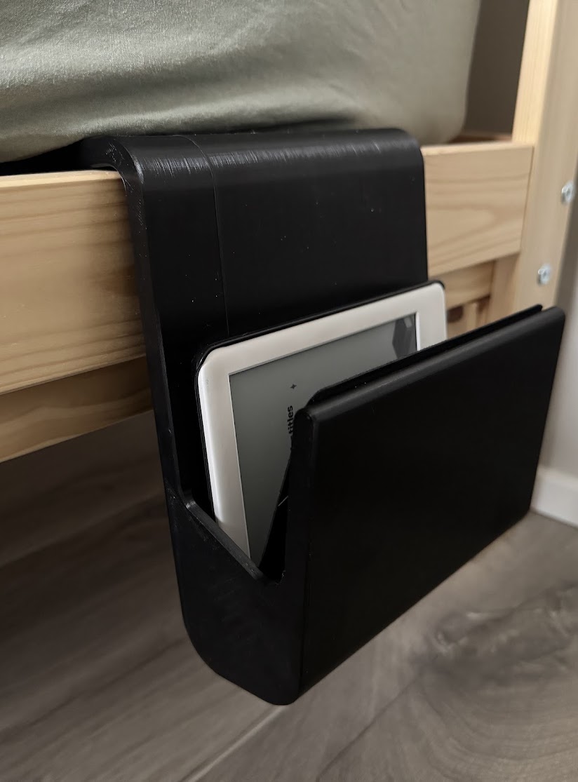 e-reader/book bed holder