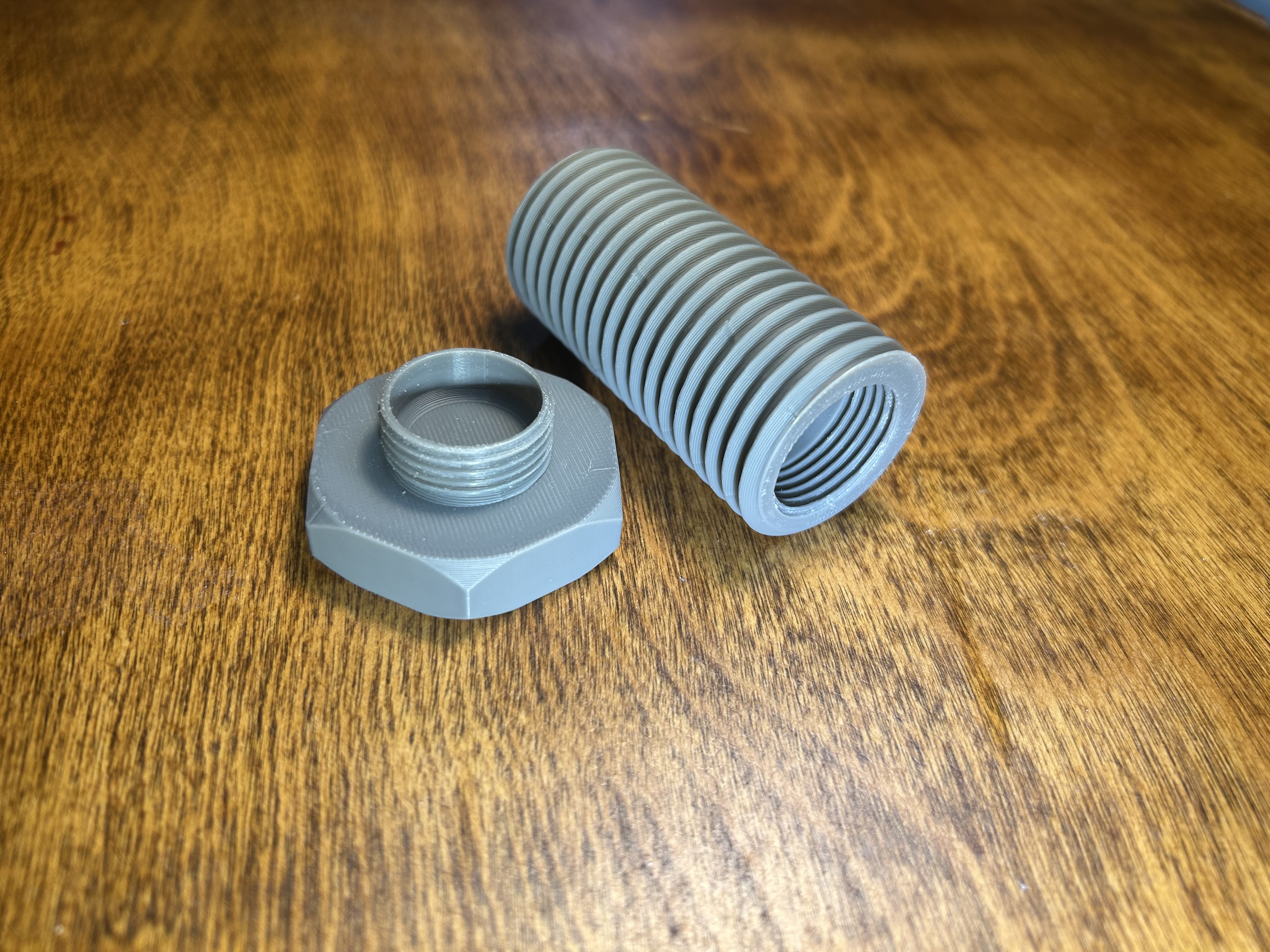 1, Large metric Bolt for hidden storage
