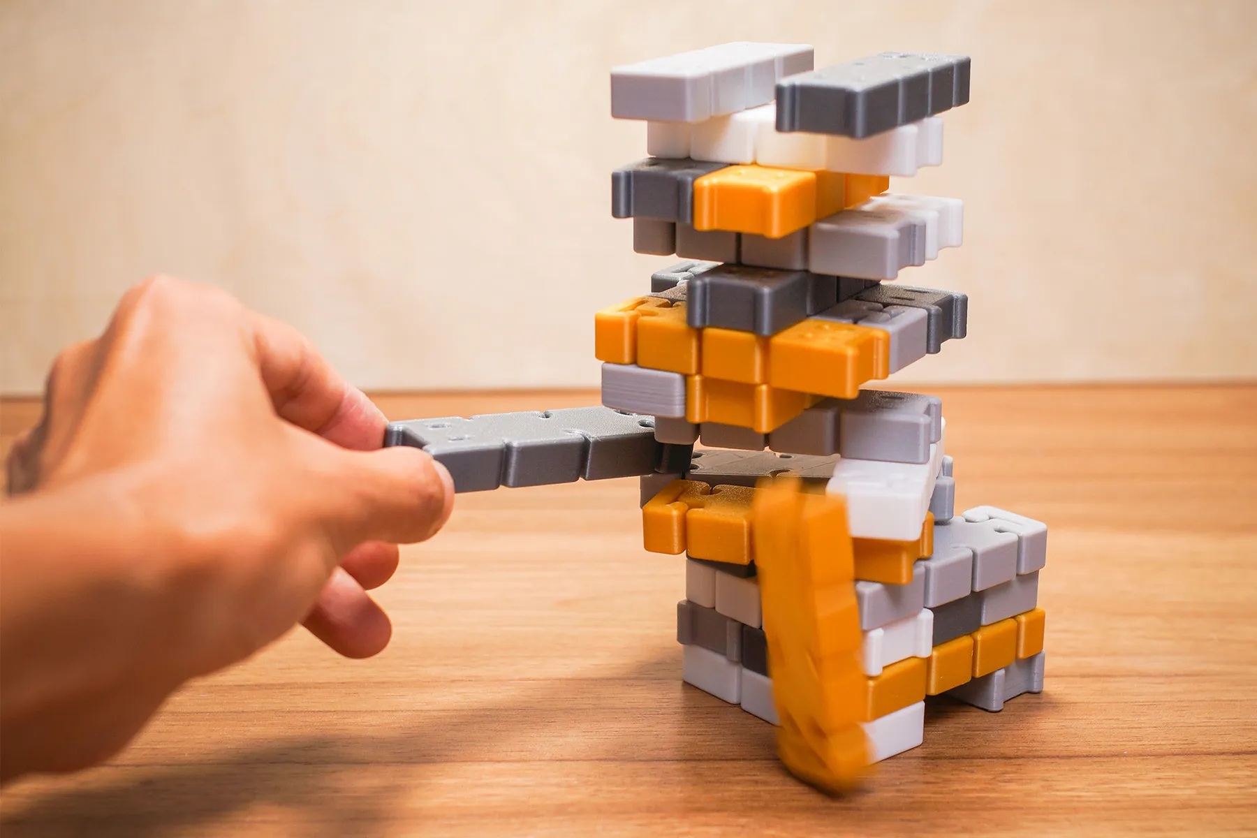 🐾 Cat-Themed Stacking Block Game 18 blocks set