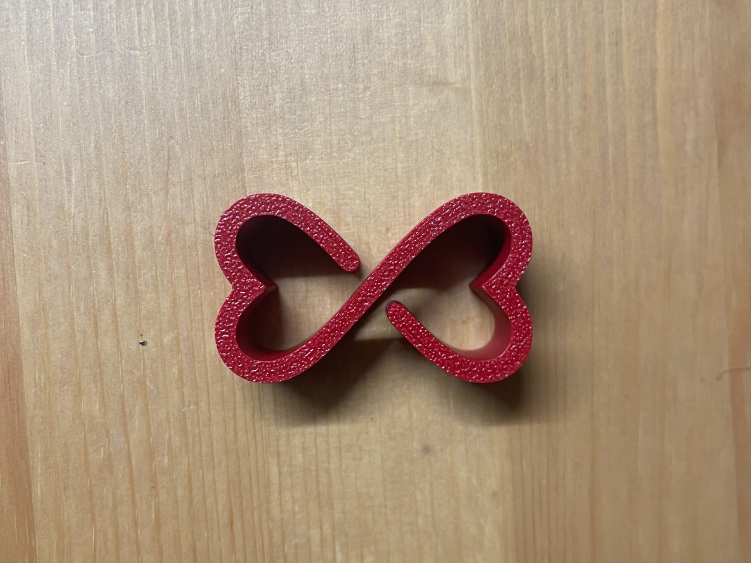 Double Heart Stanley Straw Topper