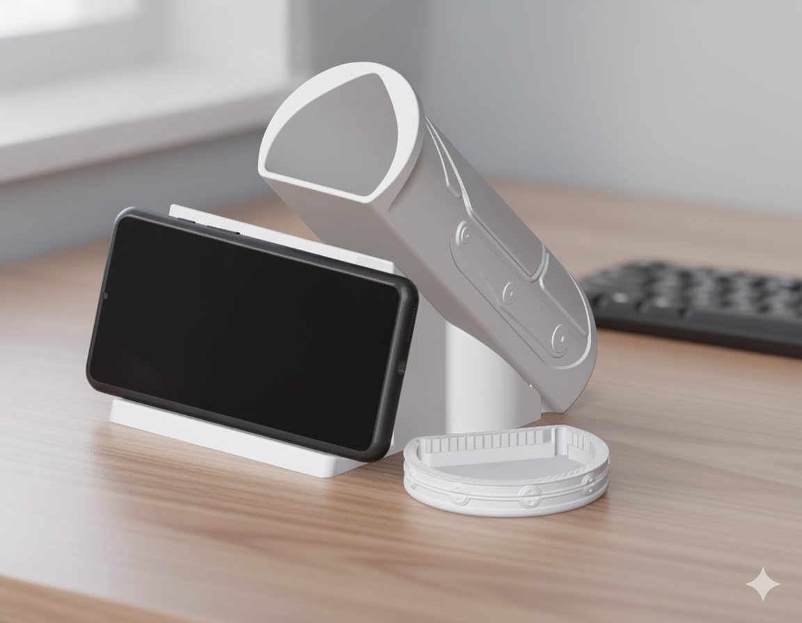3-in-1 Desk Organizer – Portable Pen Holder & Phone Stand