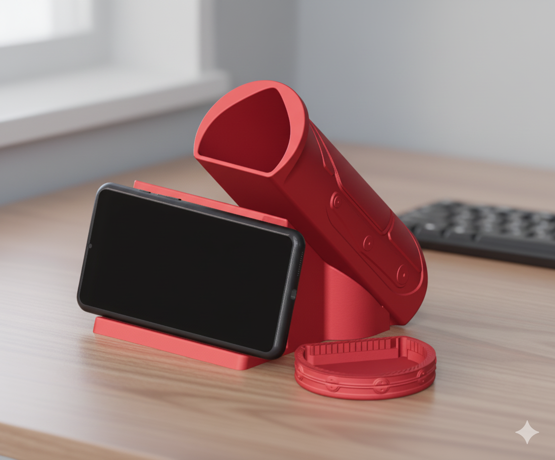 3-in-1 Desk Organizer – Portable Pen Holder & Phone Stand