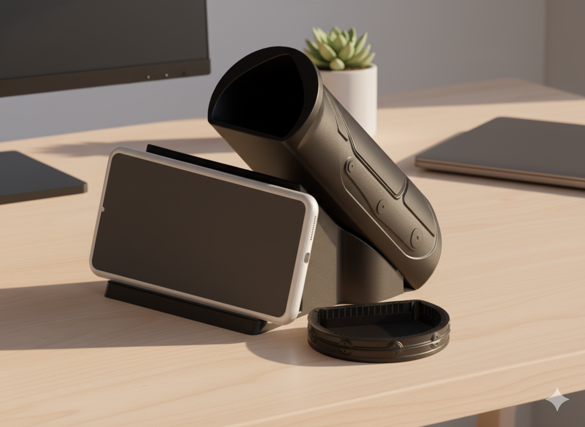 3-in-1 Desk Organizer – Portable Pen Holder & Phone Stand