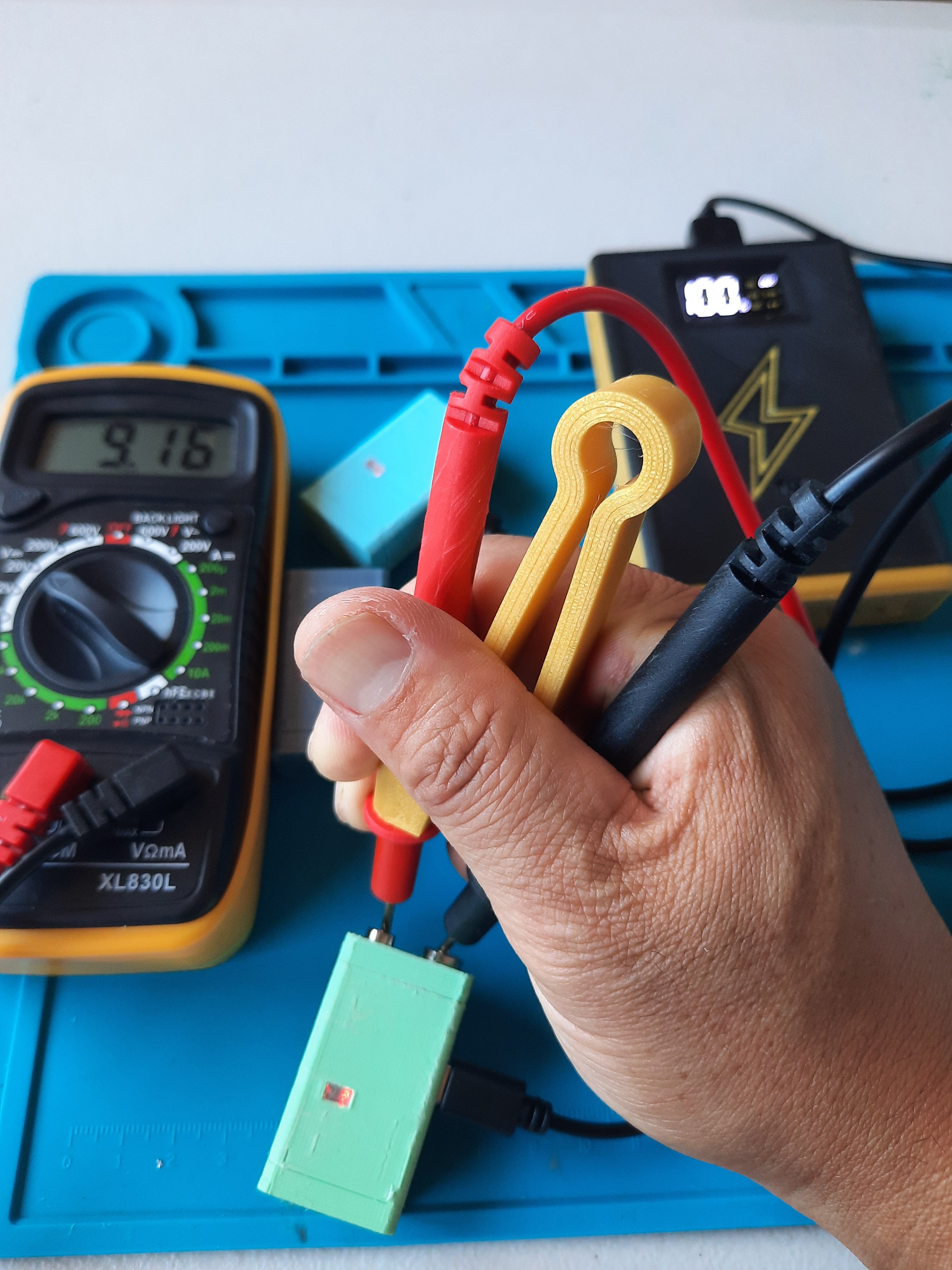 Rounded Apex for the Multimeter Tweezer Adapter