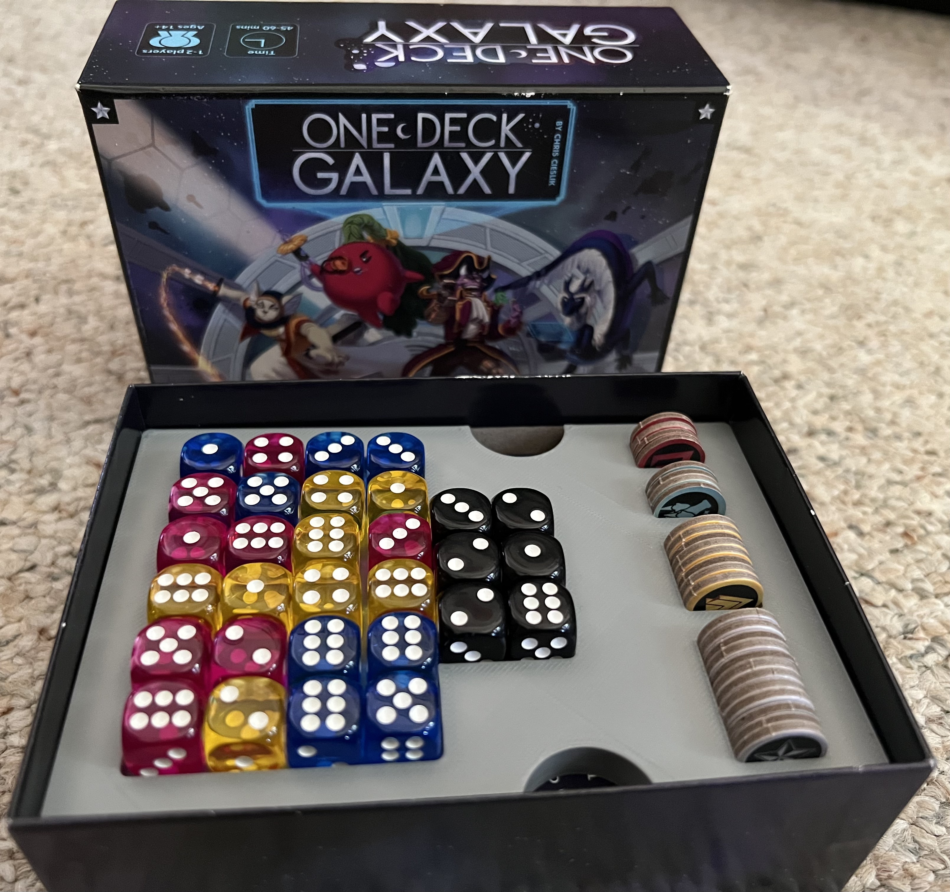 One Deck Galaxy game box Insert