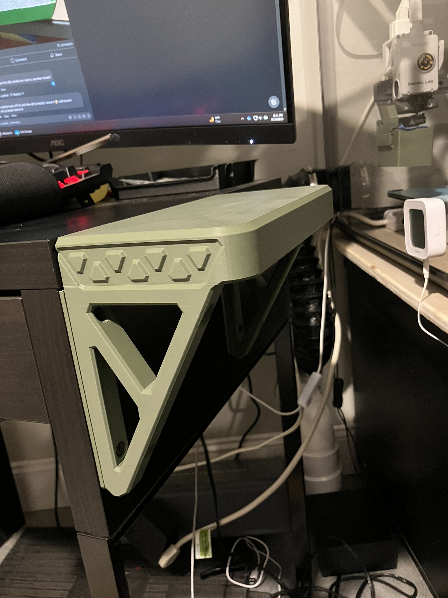 Desk Extension Bracket Platform For Mouse w/ Spacers