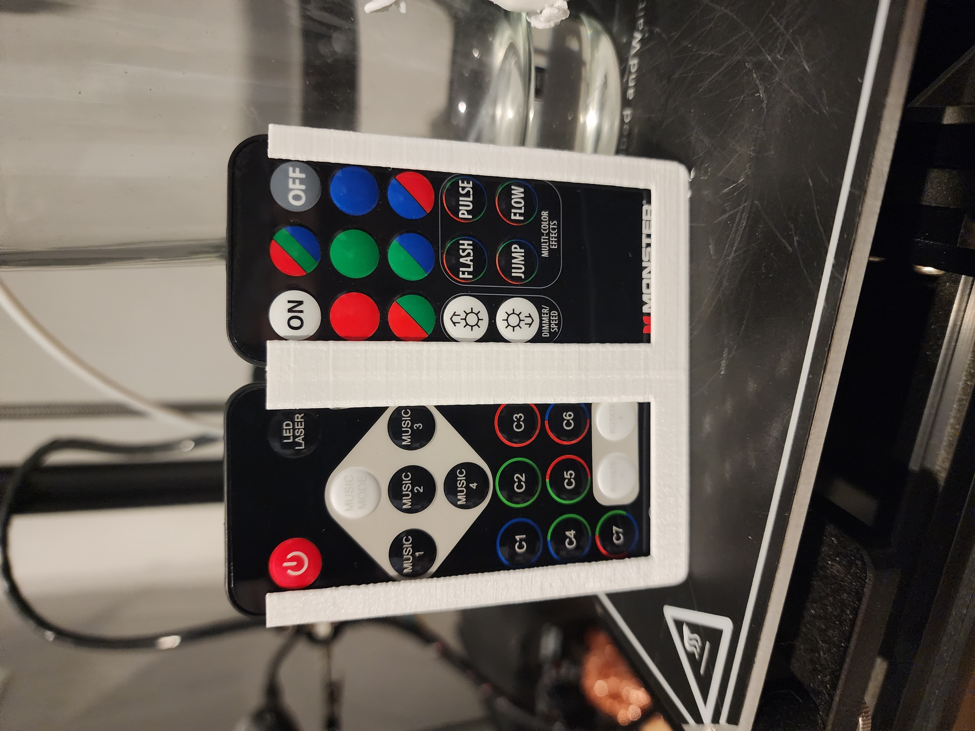 Dual LED Remote holder with cover