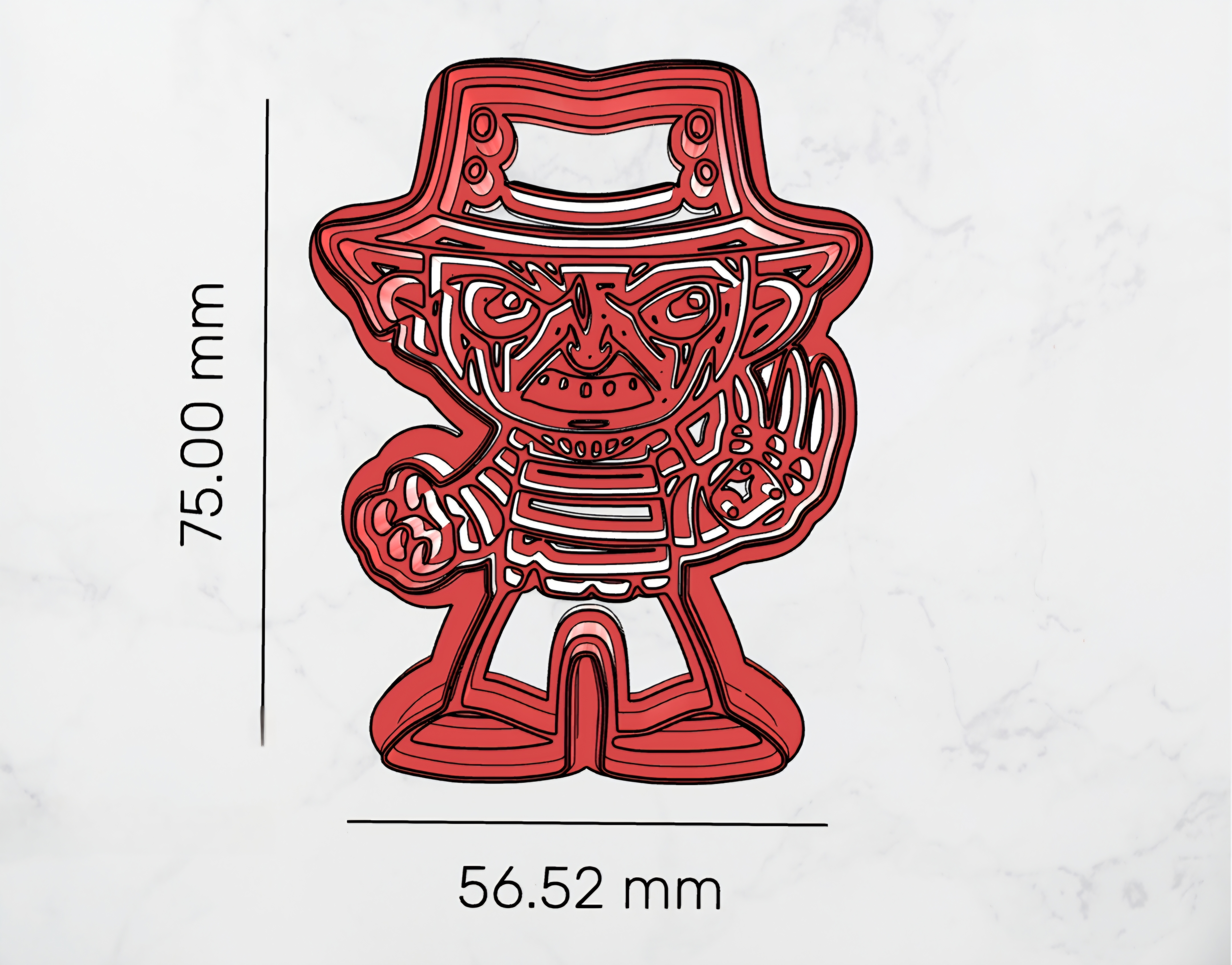🔥 Freddy Krueger Halloween Cookie Cutter – Slice Into Spooky Fun This Season! 🎃