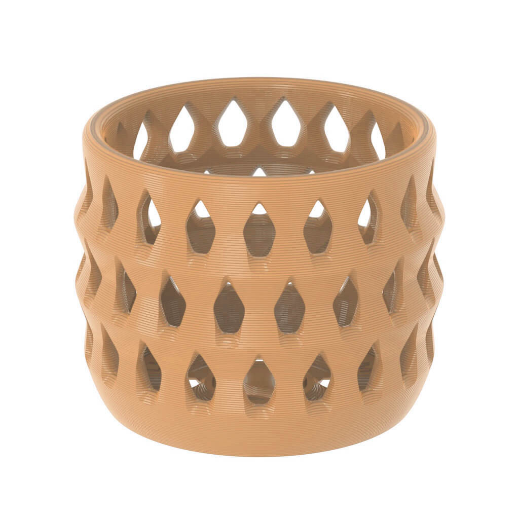 Mia Orchid Flower Vase - PLA Tan