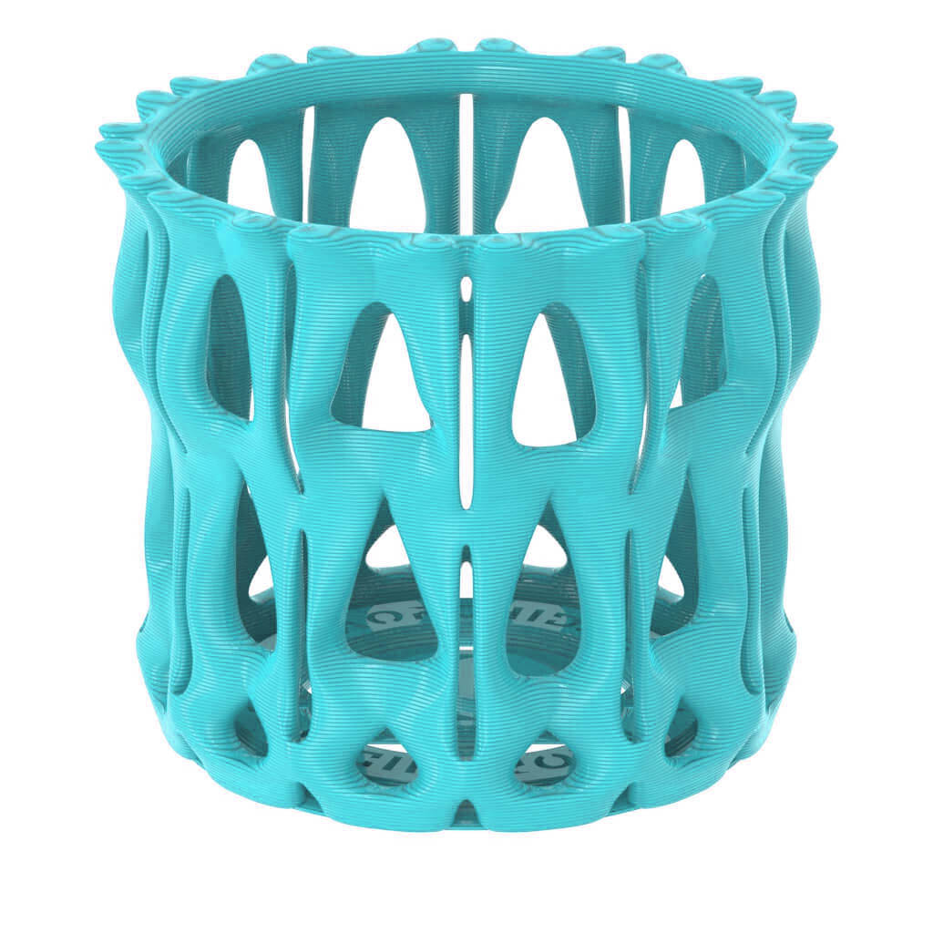 Serenity Orchid Flower Vase - PLA Matte Blue