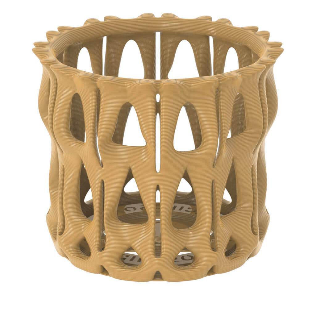 Serenity Orchid Flower Vase - PLA Tan