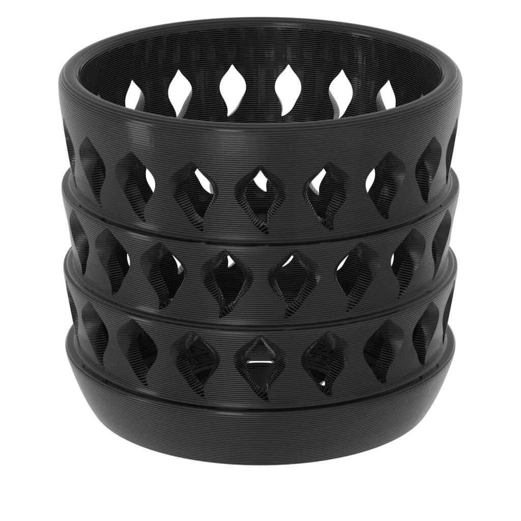 Ghost Orchid Flower Vase - PETG Black