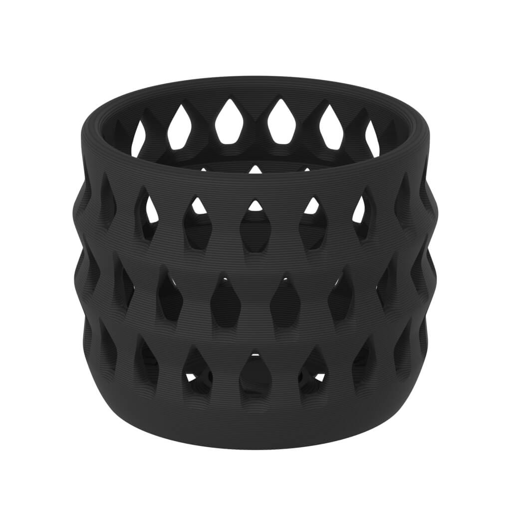 Mia Orchid Flower Vase - PLA Matte Black