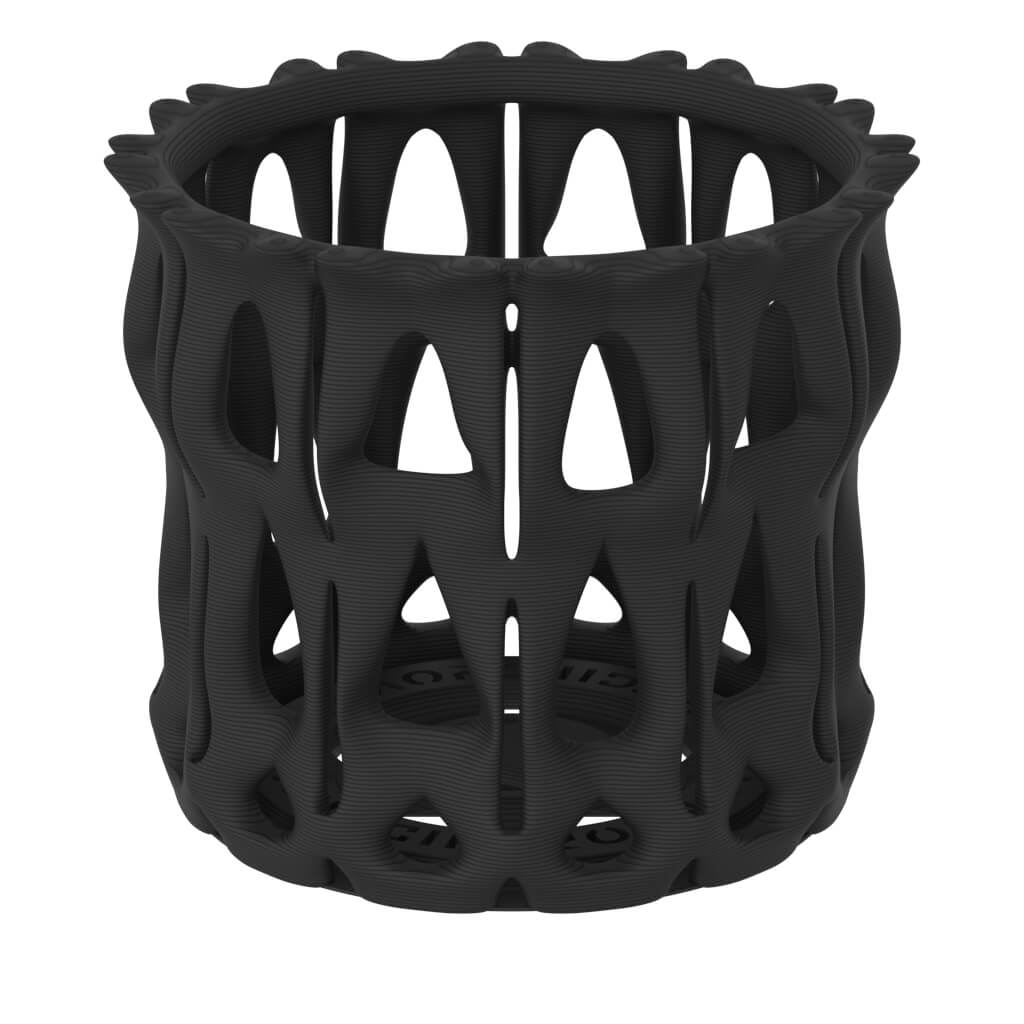 Serenity Orchid Flower Vase - PLA Matte Black