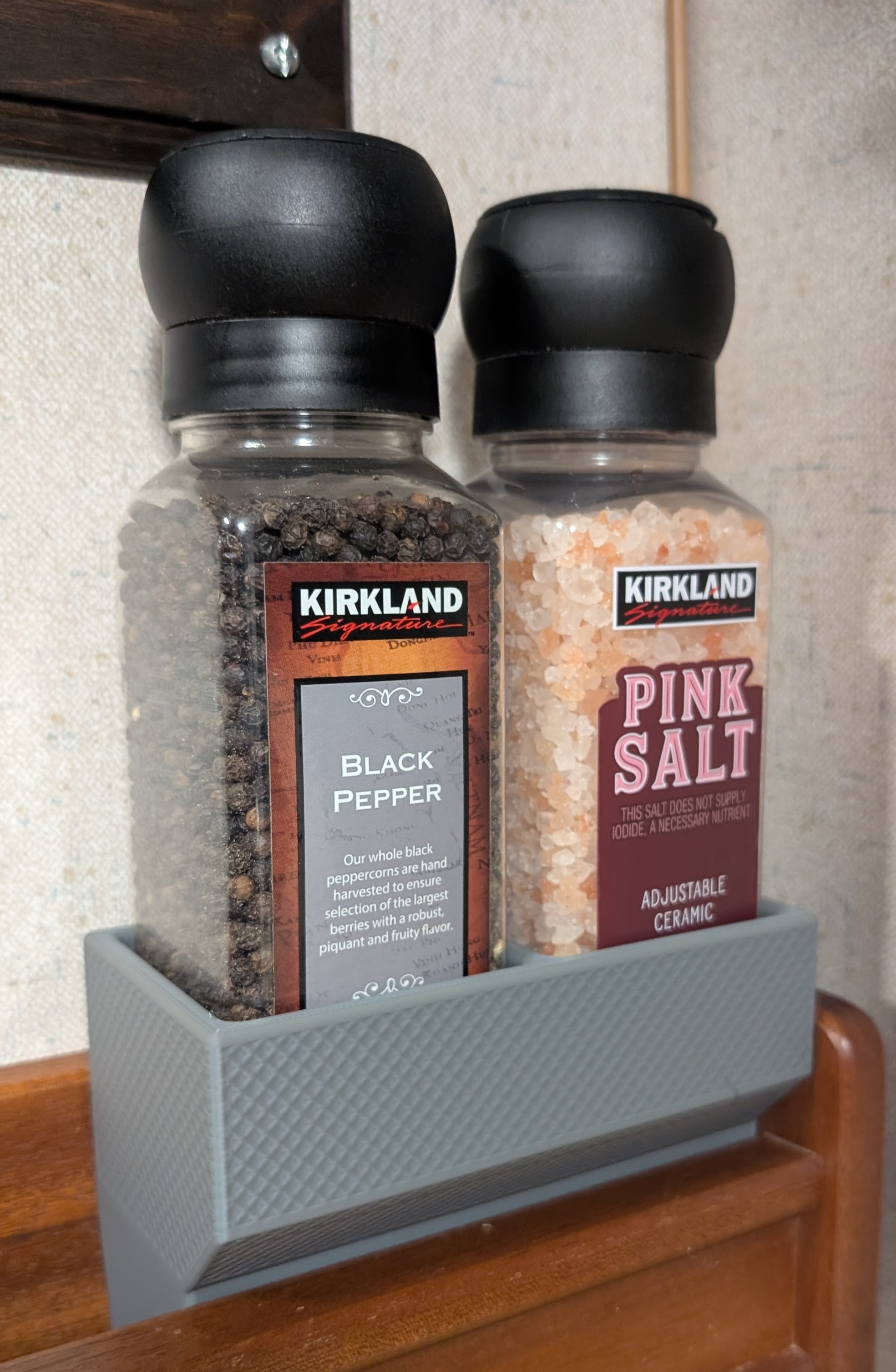 Kirkland Salt and Pepper Spice Rack Adapter  - Brown