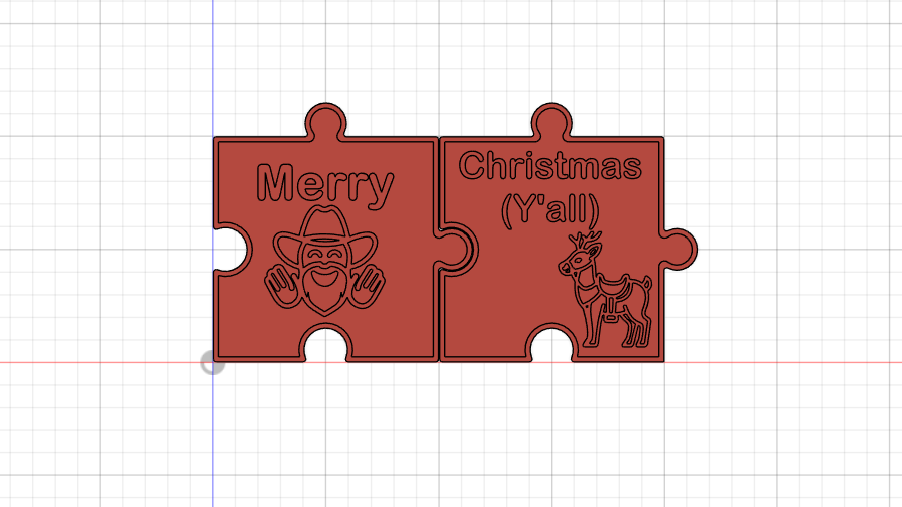 Merry Christmas Santa Puzzle Coasters