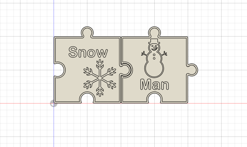 Snow Man Puzzle Coasters