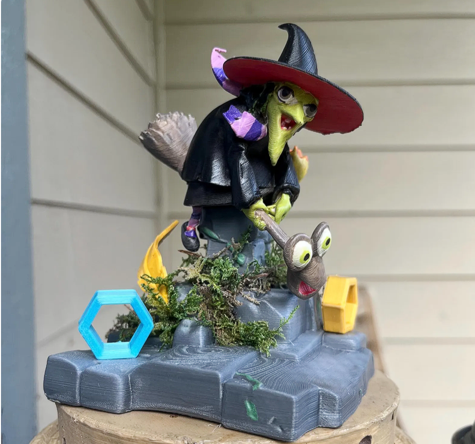 First4Figures Inspired 3D-Printed Grunty Statue Banjo-Kazooie
