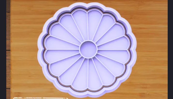 Elegant Floral Linzer Cookie Cutter