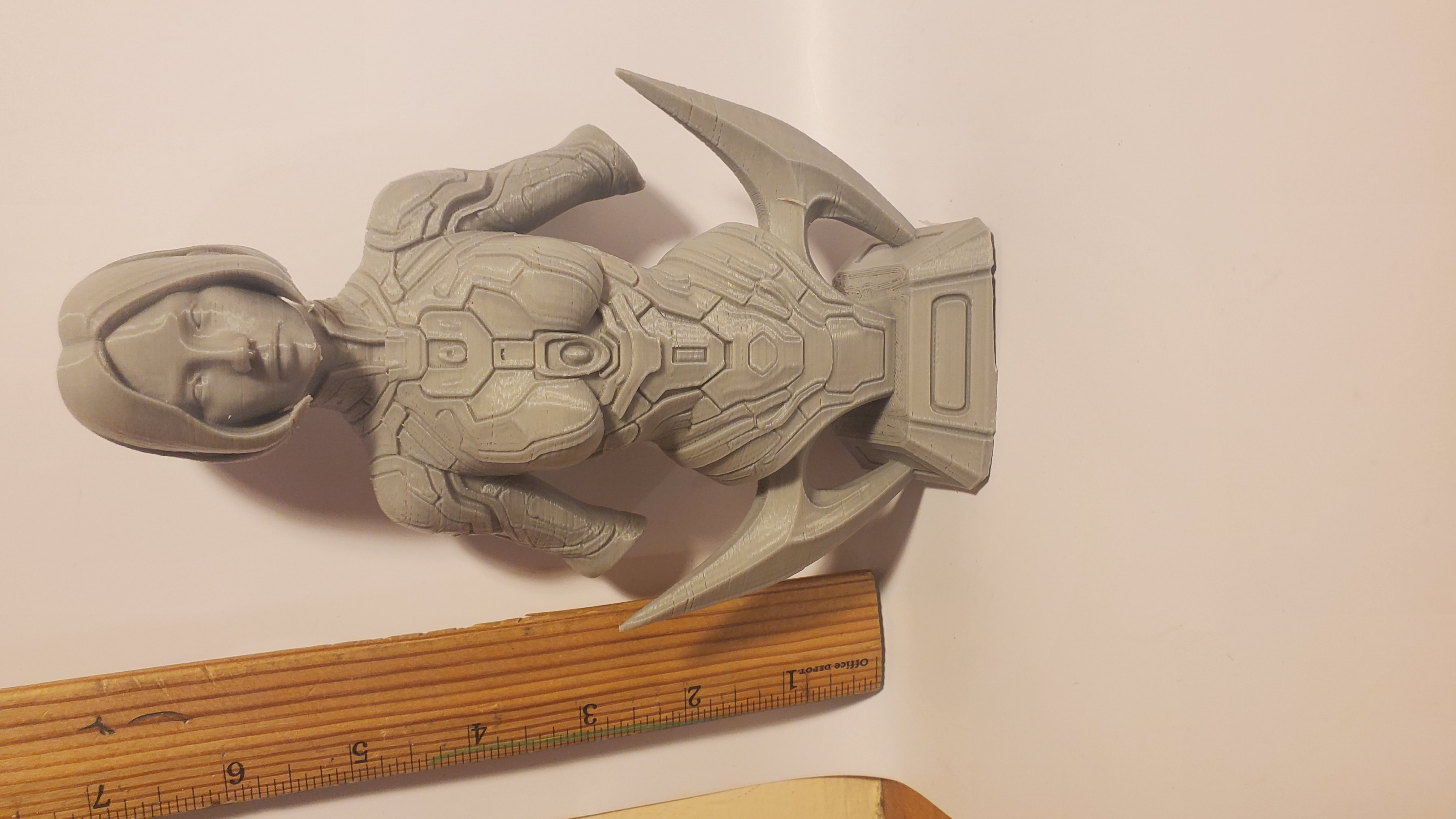 Cortana Halo 3D Printed Fan Art Bust | 7" Custom PLA Unpainted Figure Statue