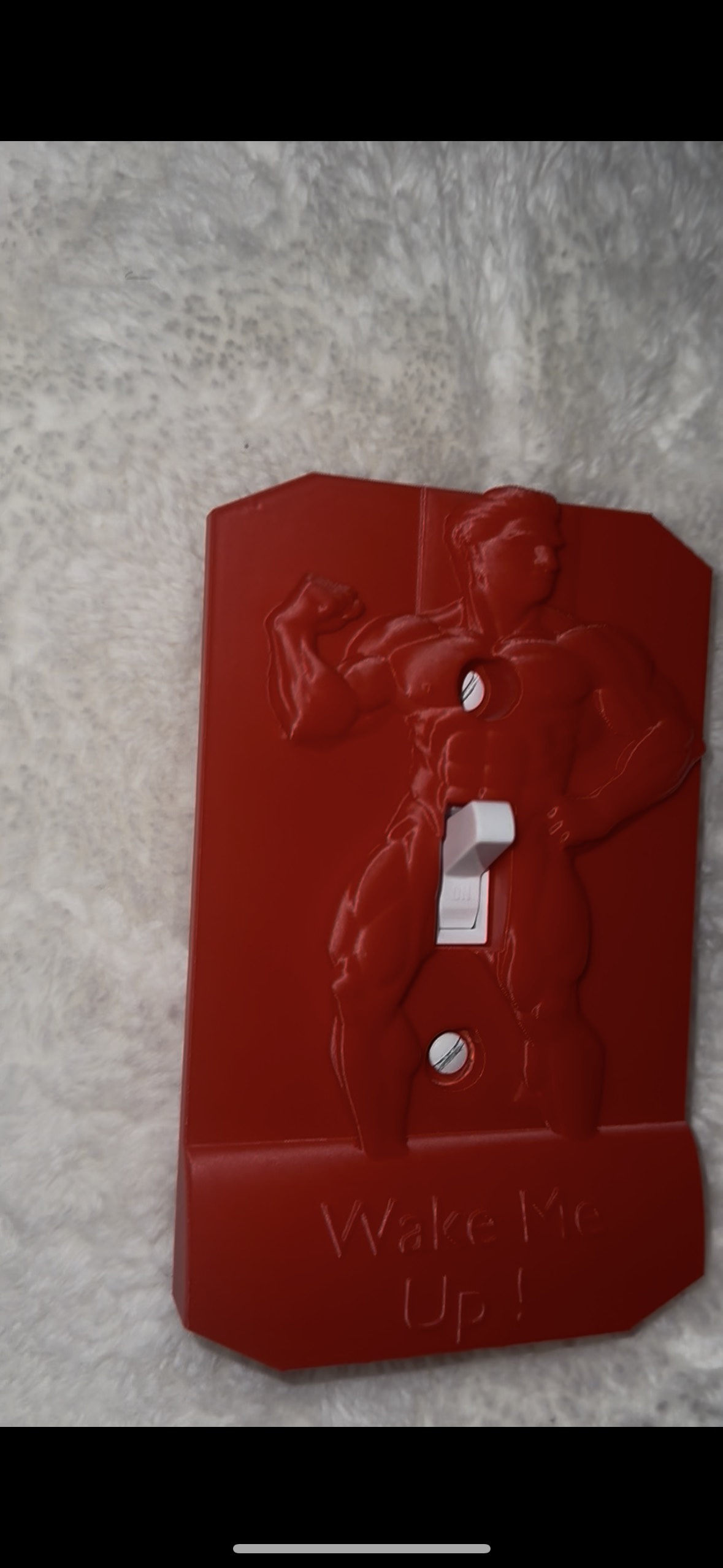 Light Switch Panel -Wake Me Up ! [Red]