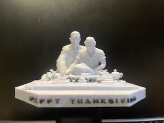 3D Printed Norman Rockwell Collection"My Version Thanksgiving"