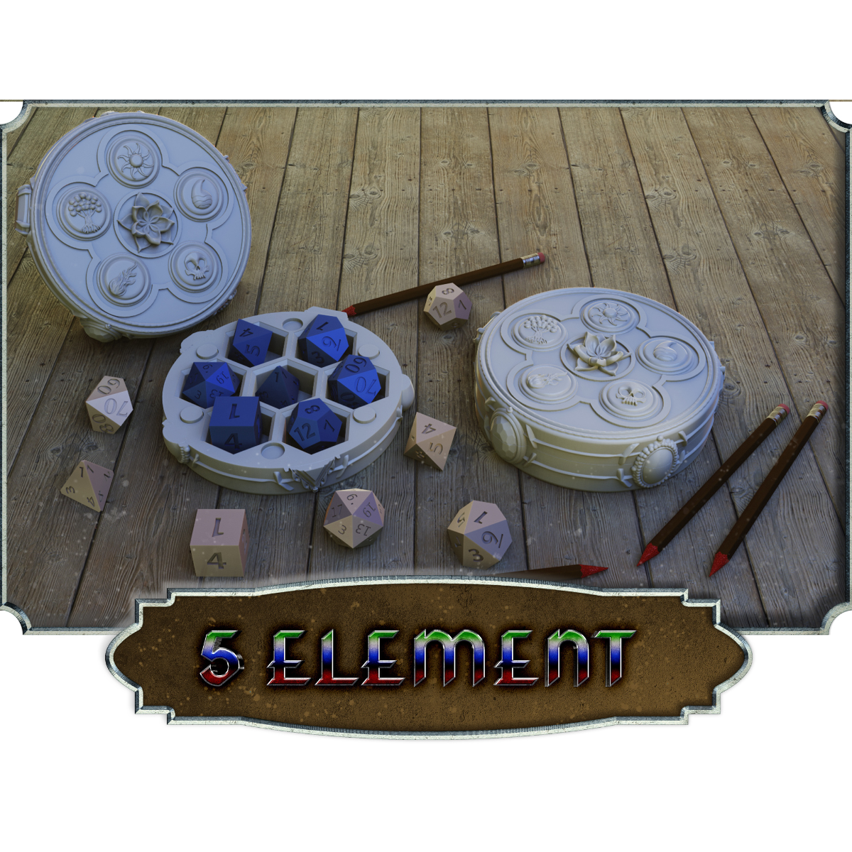 5 Element Dice Vault