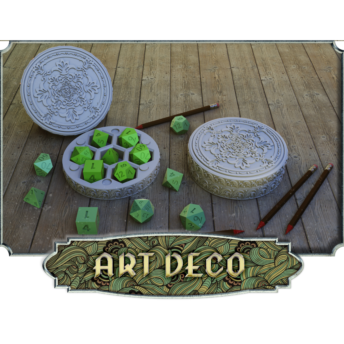 Art Deco Dice Vault