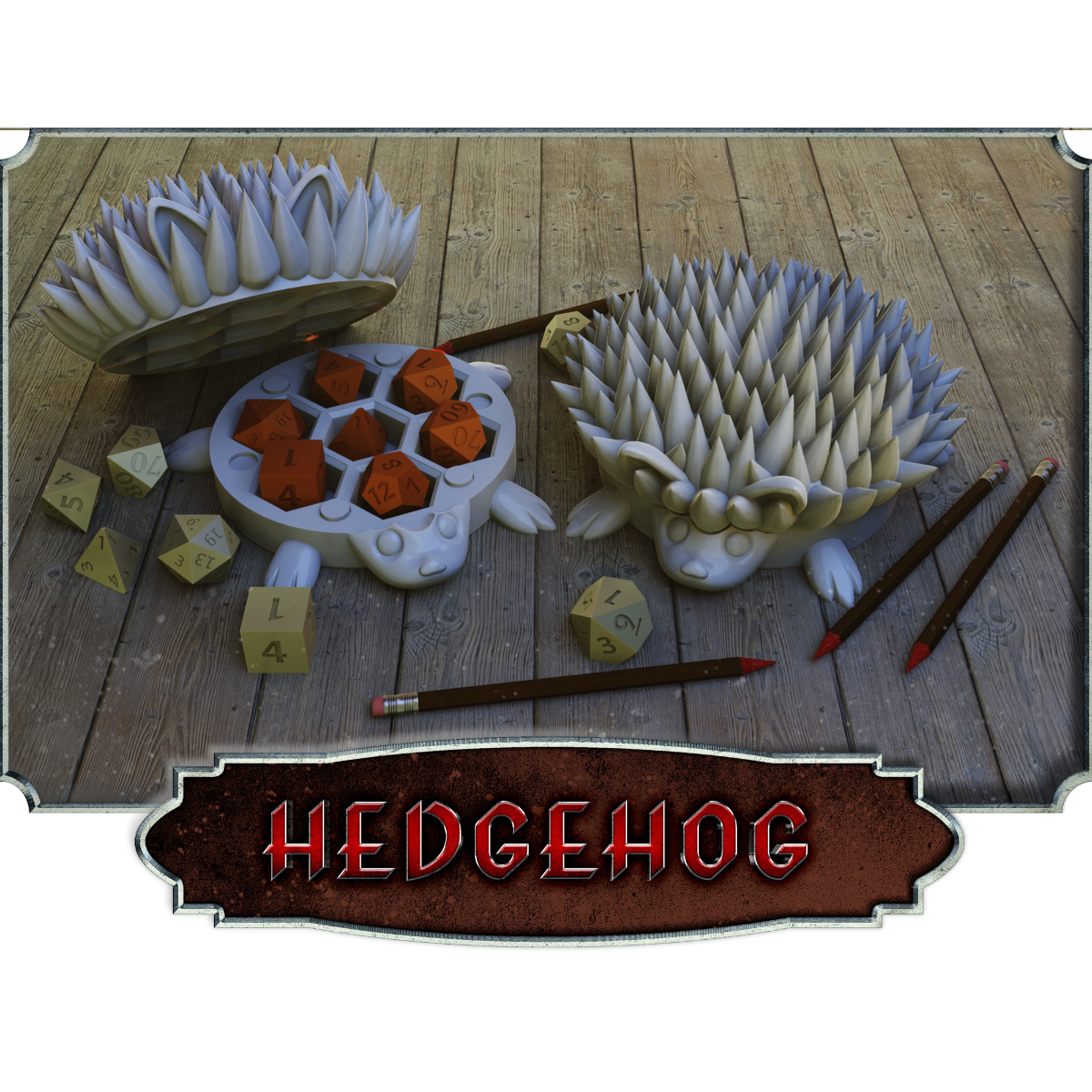 Hedgehog Dice Vault