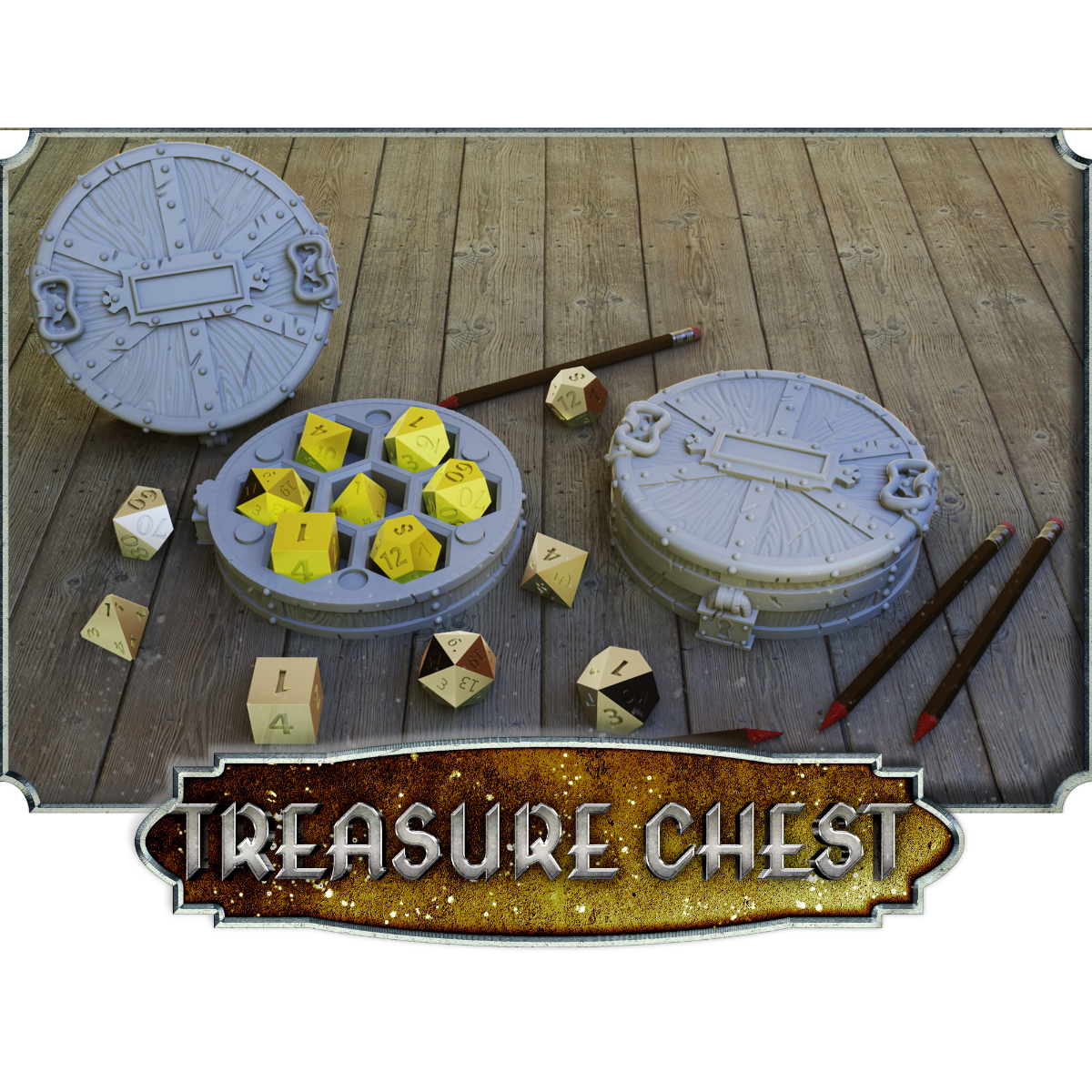 Treasure Chest Dice Vault