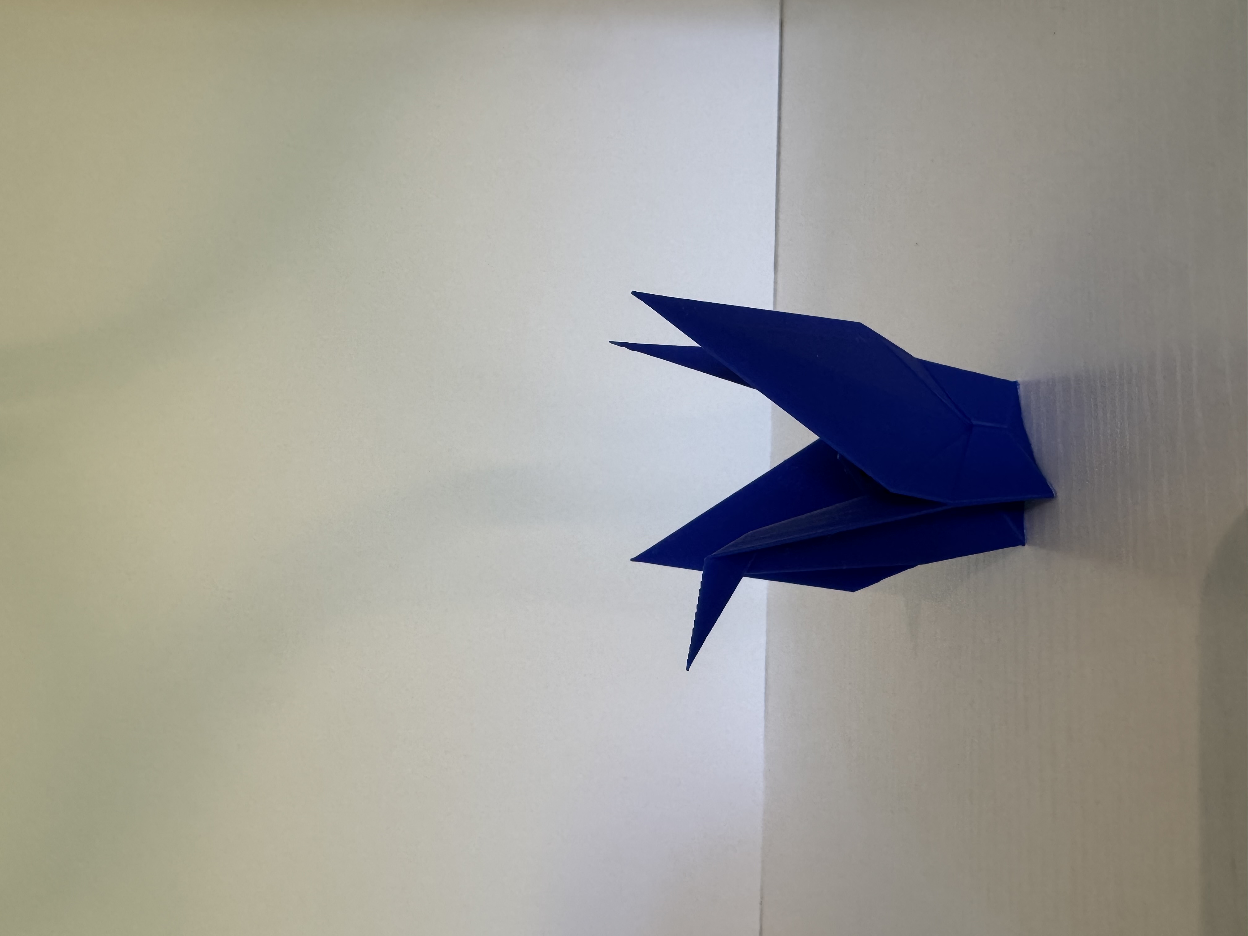 Blue Origami Crane - Duplicate
